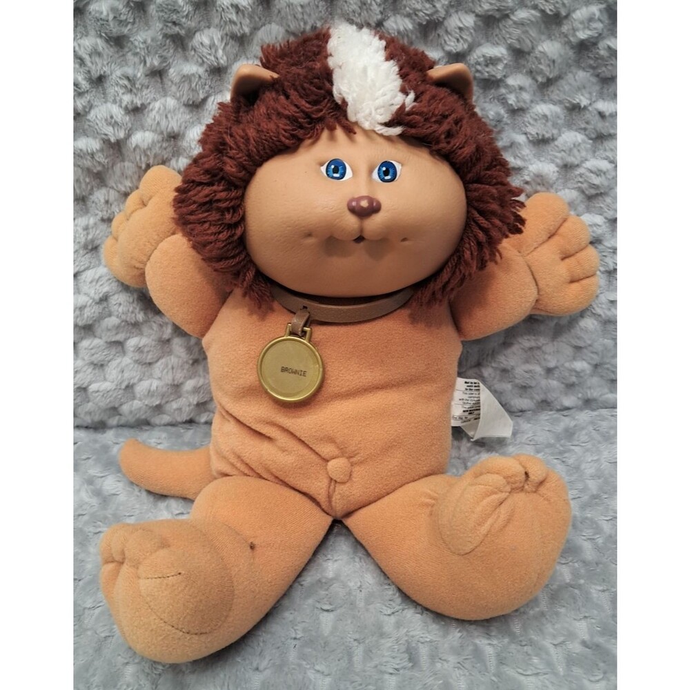 Cabbage Patch Kids KOOSAS Brownie Puppy Blue Eyes VTG 1983 Xavier Roberts CPK
